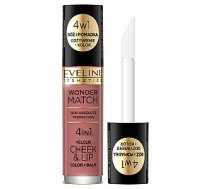 EVELINE Wonder Match Cheek & Lip šķidrais vaigu sārtums 05 4,5 ml 754044