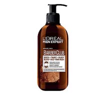 L'OREAL Men Expert Barber Club Beard Face Hair Wash 3in1 tÄ«rÄ«Å¡anas Å¾eleja bÄrdas, sejas un matu mazgÄÅ¡anai ar ciedra eÄ¼Ä¼u 250ml 760024