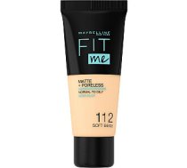 MAYBELLINE Fit Me Matte & Poreless Foundation 112 Soft Beige 30 ml 762314