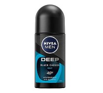 NIVEA Men Deep Black Carbon Beat pretsviedru līdzeklis ar aktivēto ogli Roll-On 50ml 764526