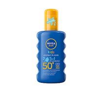 NIVEA Sun Kids Protect & Care mitrinošs sauļošanās aerosols bērniem SPF50 200ml 764789