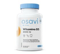 OSAVI Vital Vitamīns D3 2000 IU 50 mcg uztura bagātinātājs, kas atbalsta pareizu mūsu imūnsistēmas, muskuļu un zobu darbību 120 gab. 765661