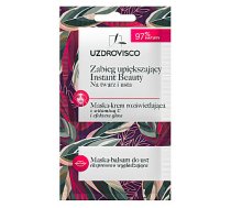 UZDROVISCO Instant Beauty kosmētiskā procedūra sejai un lūpām, balinoša maska-krēms ar vitamīniem. C+ maska-lūpu balzams 8ml 772266