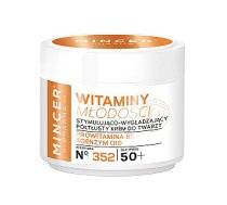 MINCER PHARMA Vitamins of Youth 50+ drosmīgs stimulējošs un izlīdzinošs sejas krēms 352 50ml 762581