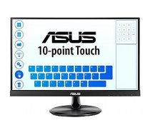 Asus Touch LCD VT229H 21.5 ", Touchscreen, IPS, FHD, 1920 x 1080 pixels, 5 ms, 250 cd/m², Black, 10-point Touch, 178° Wide Viewing Angle, Frameless, Flicker free, Low Blue Light, HDMI, 7H Hardness 457499