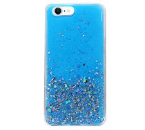 Fusion Glue Glitter Back Case Silikona Aizsargapvalks Apple iPhone 12 / 12 Pro Zils 142608
