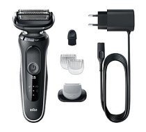 Braun Shaver 51-W1600s	 Operating time (max) 50 min Wet & Dry Black/White 814782