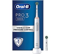 Braun Oral-B Pro 3 3000 CrossAction, elektriskā zobu birste (balta) 816930