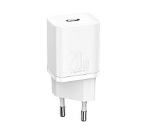 Baseus CCSUP-B02 tīkla lādētājs USB-C / 20W / 3A balts 143295