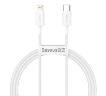 Baseus Superior CATLYS-02 USB-C -> Lightning datu un uzlādes vads 20W / PD / 0.25 cm balts 143623