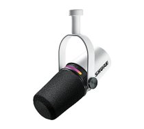 Shure MV7+-W — lekciju/vokālais mikrofons ar XLR/USB-C savienotāju, balts 850263