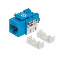 Intellinet 210546 Moduł Keystone RJ45 UTP Cat5e, Punch-Down, niebieski 42611