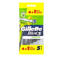 GILLETTE Blue III Sensitive vienreizējās lietošanas skuveklis 5 gab. 855569