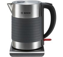 Bosch TWK7S05 Standard kettle, Stainless steel/Plastic, Grey, 2200 W, 360° rotational base, 1.7 L 150588
