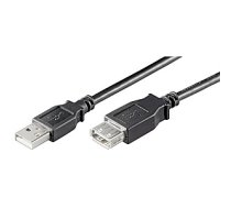 Goobay USB 2.0 Hi-Speed extension cable USB 2.0 male (type A), USB 2.0 female (type A), 3 m, Black 150932