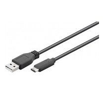 Goobay USB 2.0 cable 1,8 m, Black, USB 2.0 male (type A), USB-C male 150982