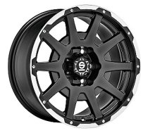 Sparco Dakar Matt Black Lip Polished+Rivets 7,5x17 5x114.3 ET20 CB73,1 60° 850 kg W29089503M8 Sparco 868343