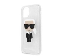 Karl Lagerfeld Apple iPhone 11 Pro MAX Glitter Iconic Body Cover Silver 871792