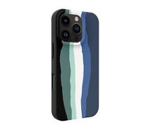 Evelatus Apple iPhone 16 Pro Max Multi-Colored Silicone Case With MagSafe Aura Blue 873825