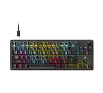 Corsair K70 CORE TKL | Tenkeyless mehāniskā spēļu tastatūra | Vadu | NA | Melns | 0.973 g | MLX RED 874797