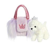 AURORA Fancy Pals Mīkstā rotaļlieta Dog in a bag, 20 cm 875383