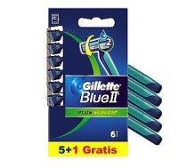 GILLETTE Blue II Plus Slalom vienreizējās lietošanas skuvekļi vīriešiem 6gab 868187