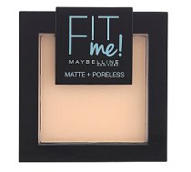 MAYBELLINE Fit Me Matte Poreless Pressed Powder matējošs pūder sejai kompakta 104 Soft Ivory 9g 889813