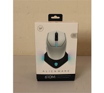 SALE OUT. Dell Mouse Alienware 610M Wired / Wireless Gaming Mouse - AW610M (Lunar Light), UNPACKED, USED, SCRATCHED ON BACK | Dell | Alienware | AW610M | Wireless wired optical | Gaming Mouse | Lunar Light | UNPACKED, USED, SCRATCHED ON BACK | 2 yea 902536