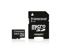 MEMORY MICRO SDHC 4GB W/ADAPT/CLASS10 TS4GUSDHC10 TRANSCEND 8849