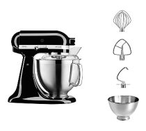 KitchenAid Artisan 5KSM185PS pārtikas pārstrādātājs 300 W 4.8 L melns 909273