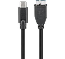 Goobay 67995 USB-C to micro-B 3.0 cable  Round cable, SuperSpeed data transfer - The USB-C cable supports data transfer rates up to 5 Gbps - 10 times faster than USB 2.0; Quick charge function - USB-C charging cable for super-fast synchronisation an 16349