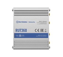 Teltonika Industrial Cellular Router RUT360 LTE CAT6 	1 x LAN ports, 10/100 Mbps, compliance with IEEE 802.3, IEEE 802.3u standards, supports auto MDI/MDIX crossover Mbit/s, Ethernet LAN (RJ-45) ports 2 x RJ45 ports, 10/100 Mbps, Mesh Support No, MU 17224