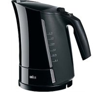 Braun WK 300 Standard kettle, Plastic, Black, 2200 W, 360° rotational base, 1.7 L 218229