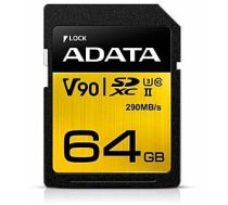 Karta ADATA Premier One SDXC 64 GB Class 10 UHS-II/U3  (ASDX64GUII3CL10-C) 15101