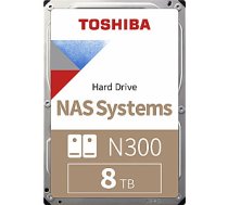Toshiba N300 8 TB 3,5 collu SATA III (6Gb / s) servera disks (HDWG480UZSVA) 241223
