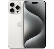 Apple iPhone 15 Pro 256GB White Titanium Prece no ekspozīcijas. Garantija 2 gadi