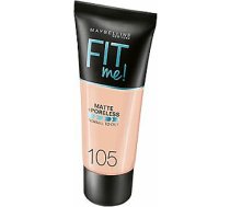 Maybelline Fit Me Liquid Foundation matējošais sejas pamats 105 Natural Ivory 30ml 19467