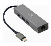 Концентратор USB Gembird 1x RJ-45 + 3x USB-A 3.0 (A-CMU3-LAN-01) 271463