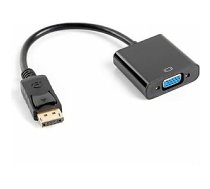 Lanberg DisplayPort AV adapteris - D-Sub (VGA) 0,1 m czarny (AD-0002-BK) 21096