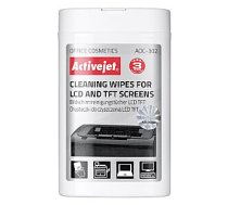 Tīrīšanas lupatiņas Activejet AOC-302 priekš LCD / TFT - 100 gab. 278266
