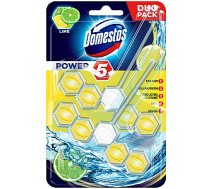 Tualetes apmale Domestos Power 5 Lime 2x55g 278440