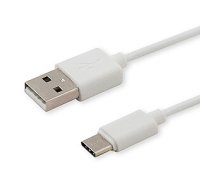 Savio CL-125 USB kabelis 1 m USB 2.0 USB A USB C Balts 281937