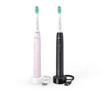 Philips Sonicare Electric Toothbrush HX3675/15 Rechargeable, For adults, Number of brush heads included 2, Number of teeth brushing modes 1, Sonic technology, Black/Pink 300826