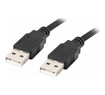 Kabel USB Lanberg USB-A M / M 2.0 0.5m czarny 25677