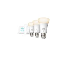 Philips Hue W Starter Kit 9,5W A60 E27 3pcs, Bridge, Switch 307094