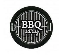 BBQ PARTY BLACK PAPĪRA ŠĶĪVJI 18CM 10GB, 0.091KG/IEP, Paw Decor Collection 312826