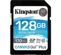 Karta Kingston Canvas Go! Plus SDXC 128 GB Class 10 UHS-I/U3 V30 (SDG3/128GB) 28198