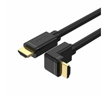 UNITEK HDMI KABELIS LEŅĶIS 90° 2.0, 4K60HZ, 3M, Y-C1002 307575