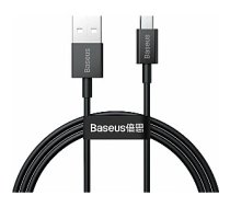 USB kabelis Baseus USB-A — microUSB 1 m, melns (BSU2822BLK) 319583