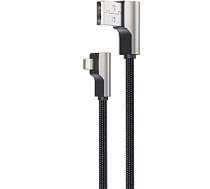 AUKEY CB-AL01 Lightning uz USB OEM melns ātrās uzlādes kabelis | 2m | MFI Apple 327698